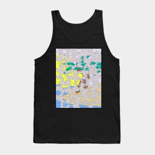 Puzzle Piece Tropical Themed Maze & Labyrinth Tank Top